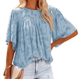 Light Blue Lace Top